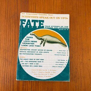 Vintage December 1968 Fate Magazine Vol. 21 No. 12 UFOs Loch Ness Monster